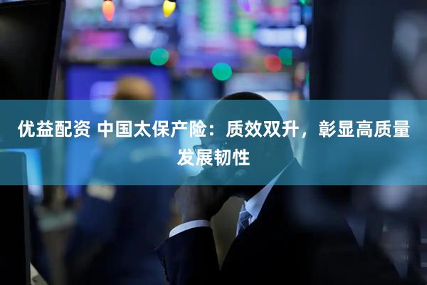 优益配资 中国太保产险：质效双升，彰显高质量发展韧性