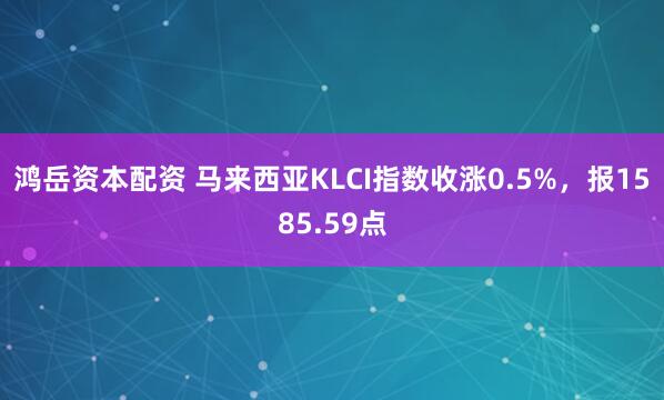 鸿岳资本配资 马来西亚KLCI指数收涨0.5%，报1585.59点